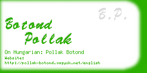 botond pollak business card